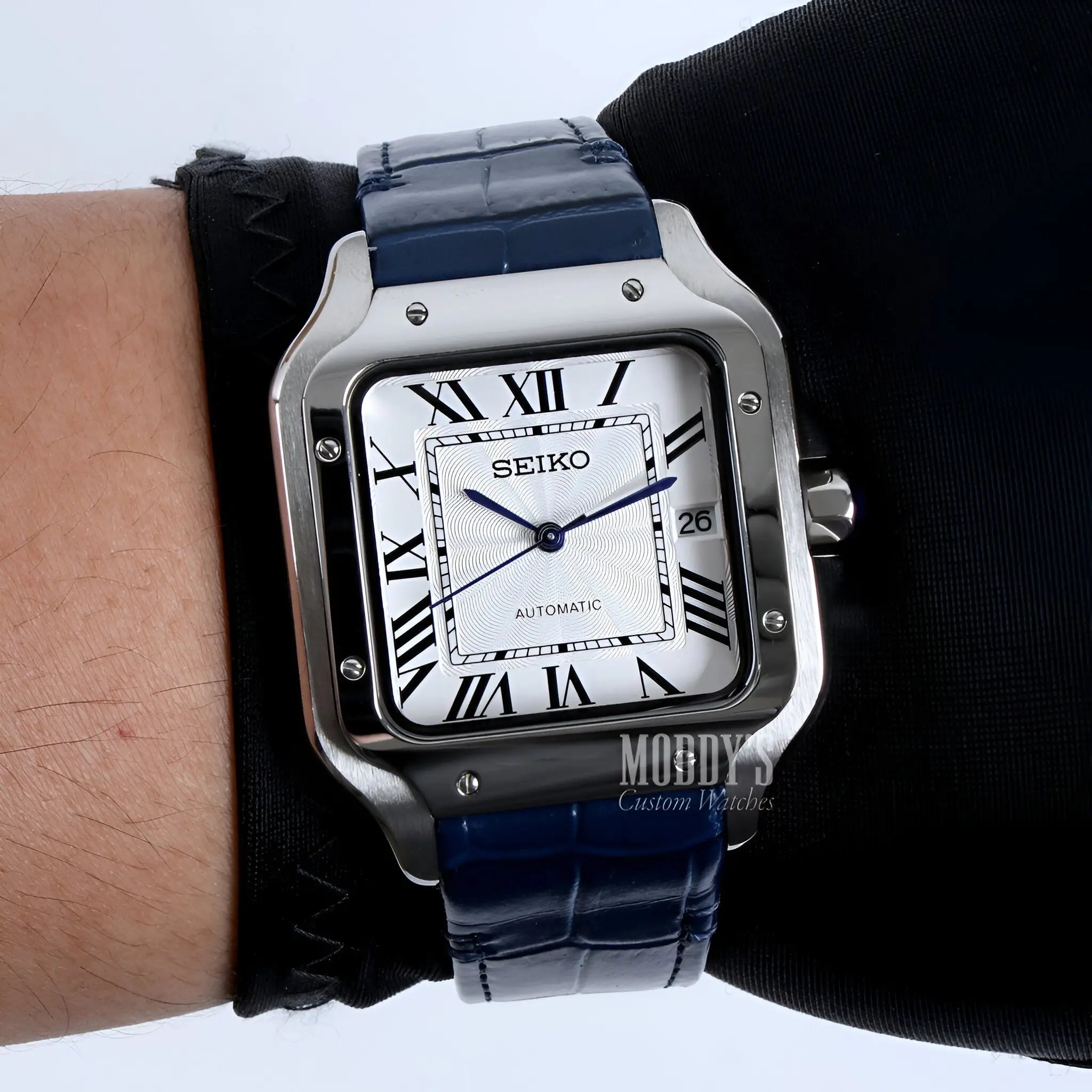 Santeiko | White Blue Leather