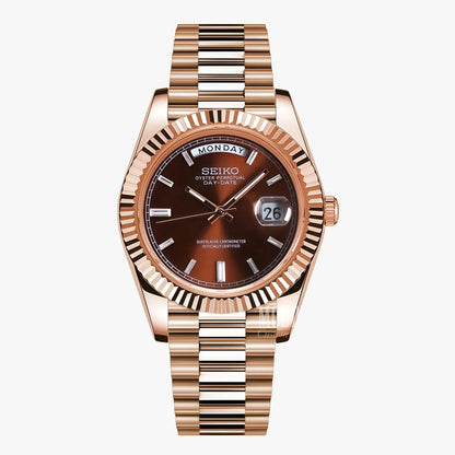 Seikojust | Daydate Rose Gold Chocolate