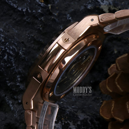 Nautiko | Rose Gold Chocolate Open Heart