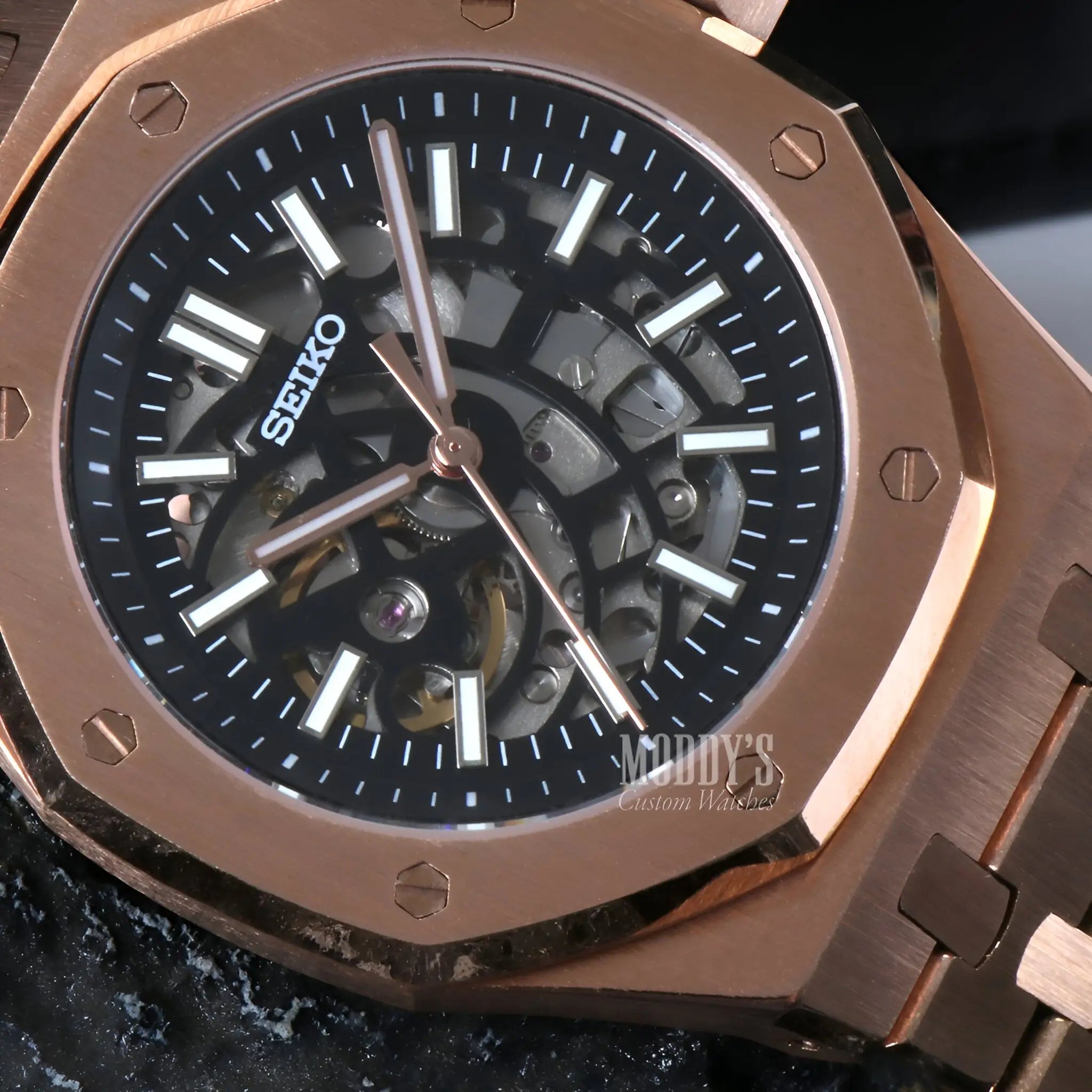 Royal Seikoak | Rose Gold Skeleton