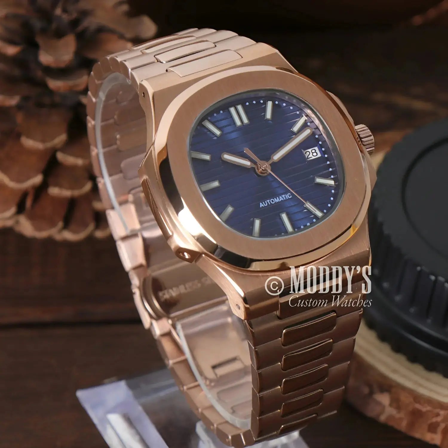 Nautiko | Rose Gold Royal Blue