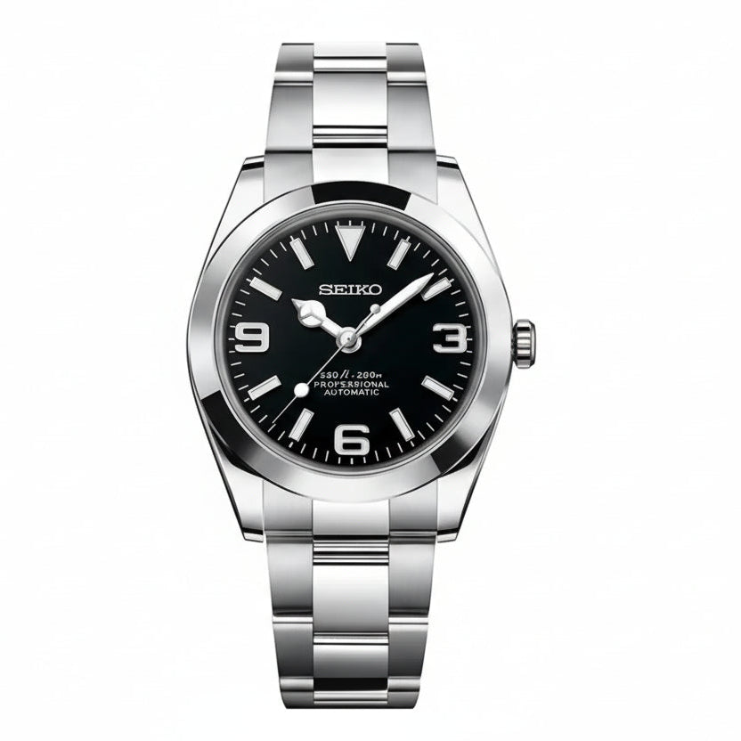 Watch Mod - Seiko Mod Oyster | Black